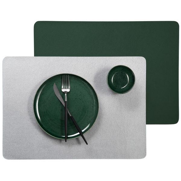 Asa Placemat lederlook 46x33cm Kale