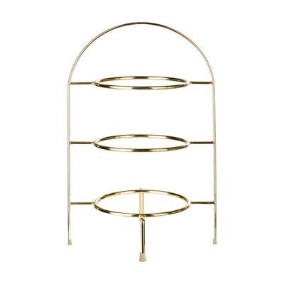 Etagere 3-laags 36,5cm Goud  Asa