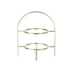 Etagere 2-laags 28cm Goud 