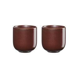 coppa set van 2 mokken, rusty red 