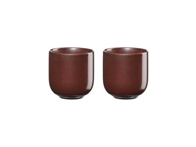 coppa set van 2 mokken, rusty red