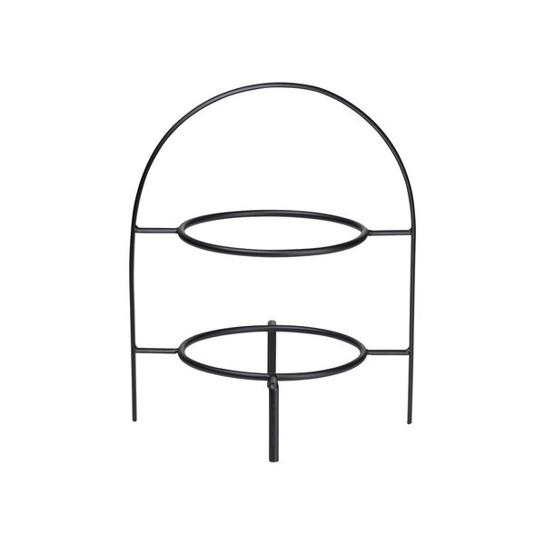 Asa à table ligne noire etagere 2-laags 28 cm zwart