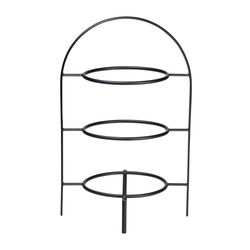 à table ligne noire etagere 3-laags 36,5 cm zwart 