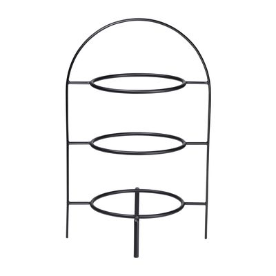 à table ligne noire etagere 3-laags 36,5 cm zwart  Asa