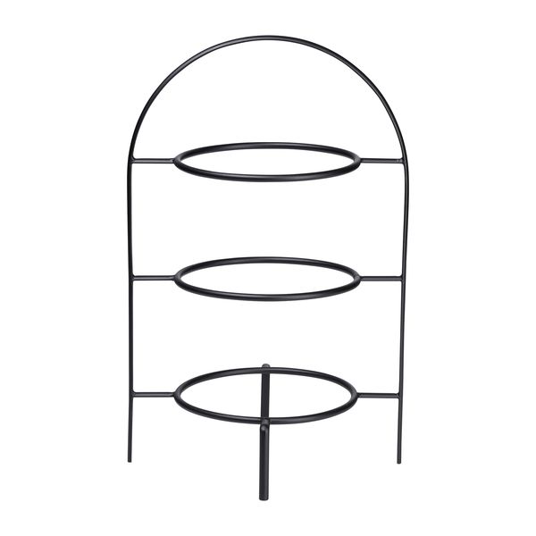 Asa à table ligne noire etagere 3-laags 36,5 cm zwart