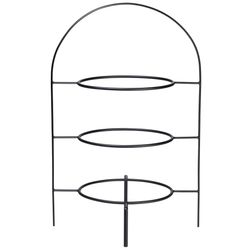 à table ligne noire etagere 3-laags 49 cm zwart 