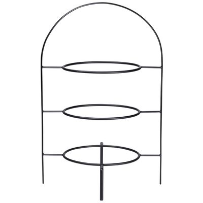 à table ligne noire etagere 3-laags 49 cm zwart  Asa