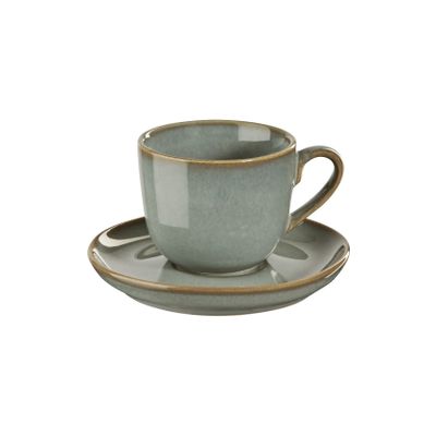 Saisons Cappuccinokop met schotel D9cm H7,5cm 0,23L Eucalyptus  Asa