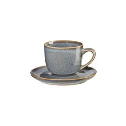 Asa Saisons Espressokopje met schotel D6,7cm H5,5cm 0,09L Denim 