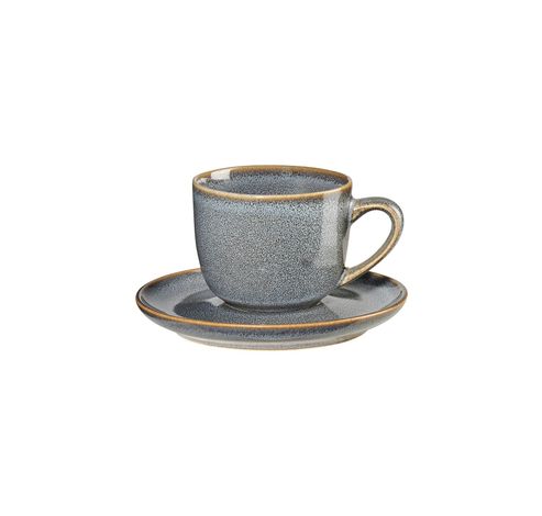 Saisons Espressokopje met schotel D6,7cm H5,5cm 0,09L Denim  Asa