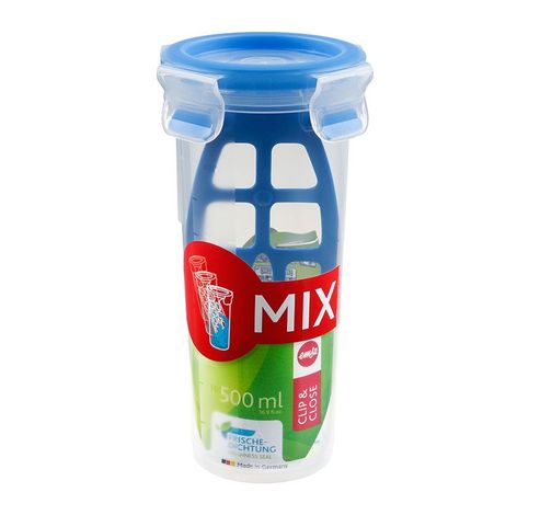 Clip&Close Shaker 0,5L blauw  Emsa