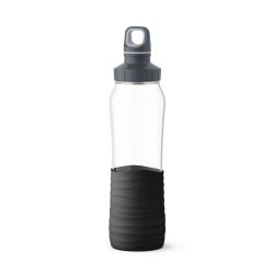 DRINK2GO Drinkfles Glas 0.7L Black 