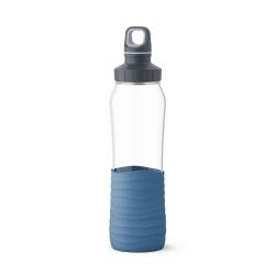 DRINK2GO Drinkfles glas 0.7L water bleu 