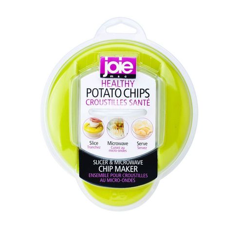 Chips maker voor magnetron rood, groen of paars 14.6x8.2x18.4cm  JOIE