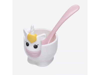 Unicorn coquettier avec cuillère