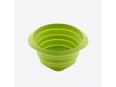 Vouwbaar vergiet uit silicone groen Ø 23cm