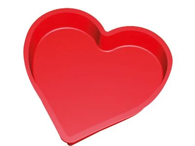 Bakvorm uit silicone rood - hart