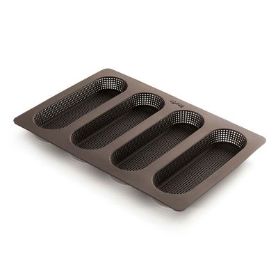 Moule à trous en silicone pour 4 petites baguettes 17x5.3x2cm  Lékué