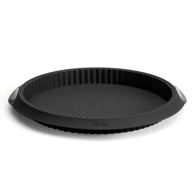 Moule à tarte/quiche à trous en silicone noir ø 28m H 3.2cm  Lékué