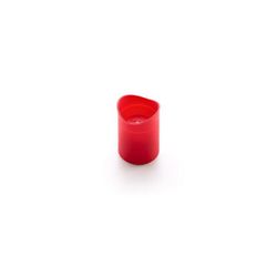 Lékué 6 bakvormen shotglas - silicone rood Ø 5cm H 6.8cm met Decomax deegspuit 