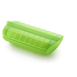 Lékué Set van stomer uit silicone voor 3-4 personen groen en kookboek FR 