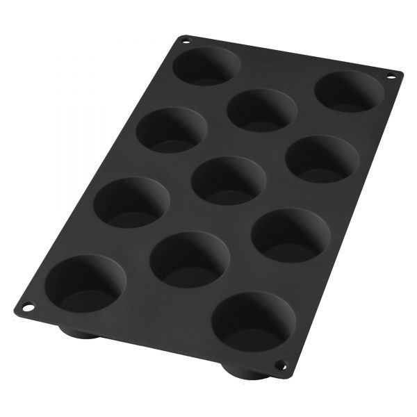 Lékué Bakvorm uit silicone voor 11 muffins zwart Ø 5.3cm H 3cm