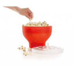 Lékué Cuiseur de pop corn pliable au micro-onde Ø 20cm H 14.5cm 