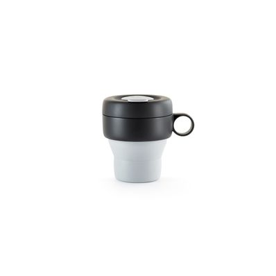 Mug To Go vouwbare reisbeker uit silicone grijs 350ml 