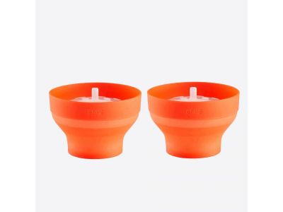 Set van 2 mini opvouwbare popcornmakers voor magnetron Ø 12.7cm H 8.5cm