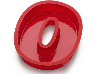 Bakvorm uit silicone rood nummer 0 31.4x26.8x4cm