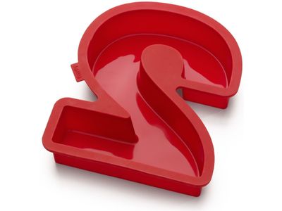 Bakvorm uit silicone rood nummer 2 31.5x26.6x4cm