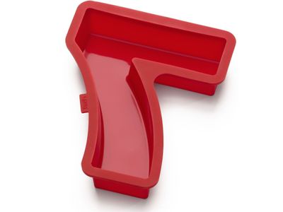 Bakvorm uit silicone rood nummer 7 31.5x25.9x4cm