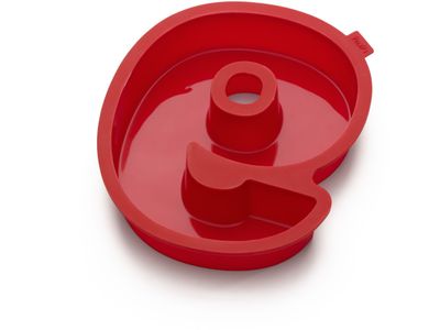 Bakvorm uit silicone rood nummer 9 31.4x26.9x4cm