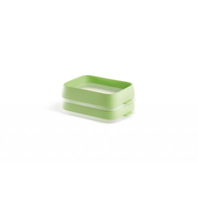 Seal Tray set van 2 vershouddozen met stretch deksel uit silicone groen 