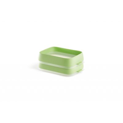 Seal Tray set van 2 vershouddozen met stretch deksel uit silicone groen 