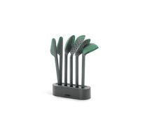 Set avec 5 ustensiles de cuisine et support en silicone 