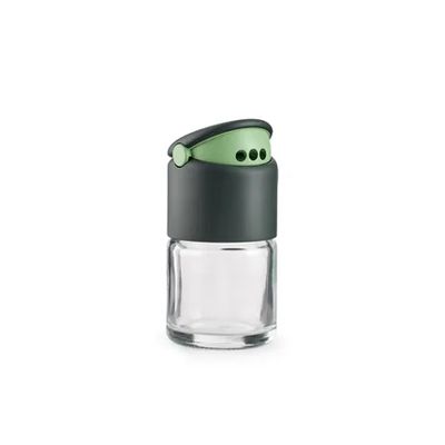 set van 4 kruidenpotjes uit glas groen 80ml  Lékué