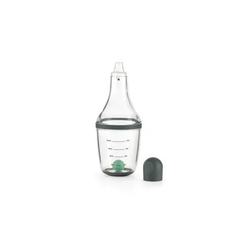 shaker à vinaigrette en silicone et Tritan vert 180ml  Lékué