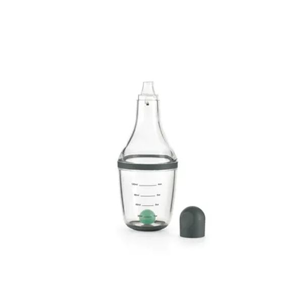 vinaigrette shaker uit silicone en Tritan groen 180ml 