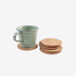 T&G Woodware Set de 6 sous-verres en liège FSC® ø 10cm H 0.6cm 