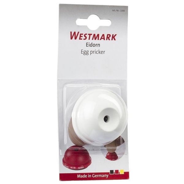 Westmark Eierprikker uit kunststof en rvs wit ø 4.8cm H 3cm