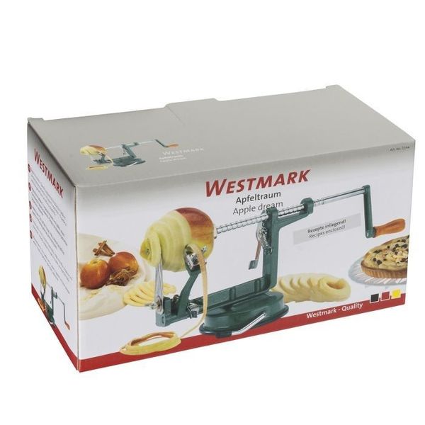 Westmark Apple Dream appelschiller en -snijder met zuignap groen 31x5.3x21cm