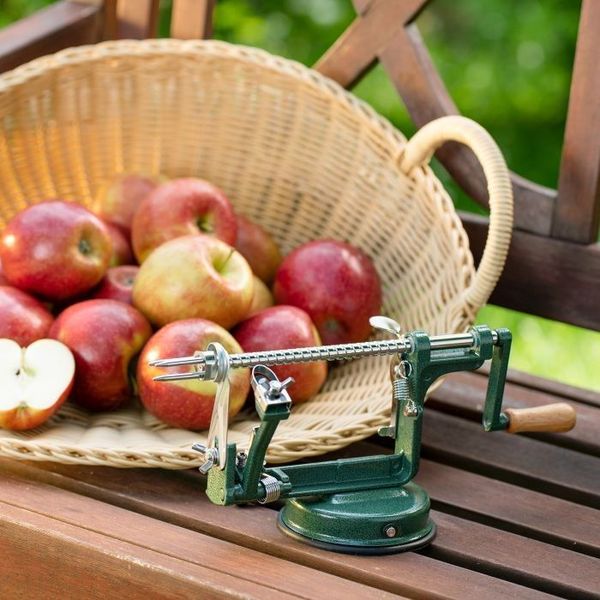 Westmark Apple Dream appelschiller en -snijder met zuignap groen 31x5.3x21cm