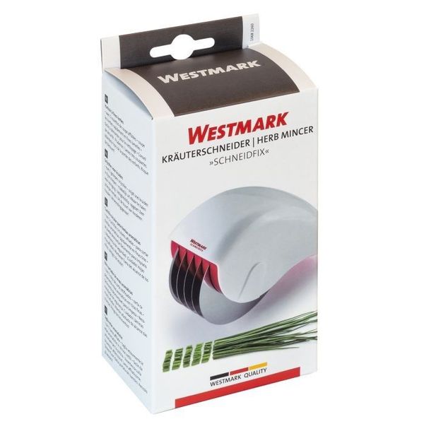 Westmark Schneidfix kruidenroller met 5 mesjes uit kunststof en rvs 15x5.5x9cm