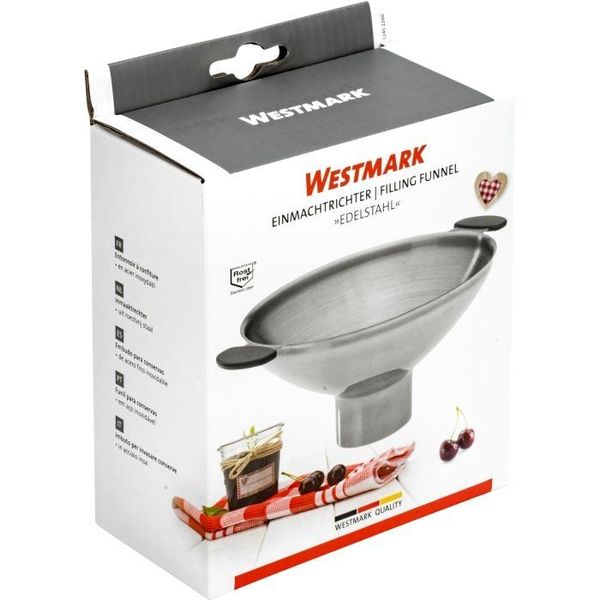 Westmark RVS trechter voor inmaken uit rvs 17x13x6.8cm