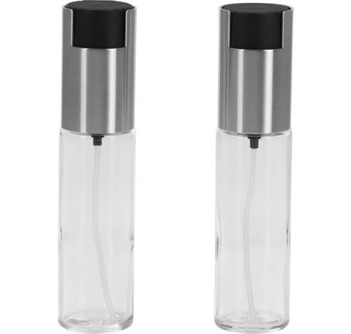 Set de 2 sprays vinaigre et huile en verre et inox Ø 4.2cm H 18cm  Westmark