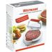 Westmark Hamburgerpers uit kunststof wit en rood 16x14.3x5.7cm