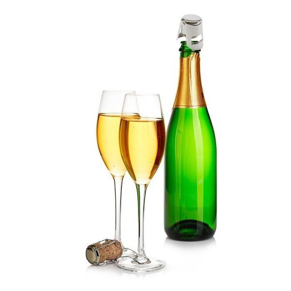 Westmark Champagnestop uit metaal Ø 3.8cm H 5.6cm