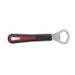 Gallant flesopener uit rvs en kunststof zwart en rood 17x4x2cm 