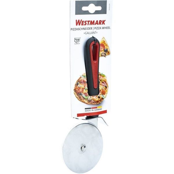 Westmark Gallant pizzames uit rvs en kunststof zwart en rood 20.5x8.1x2cm